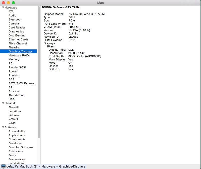iMac 27" A1419 Late 2013 Logic Board Nvidia GTX 775M 2GB Video 820-3481 *NO CPU