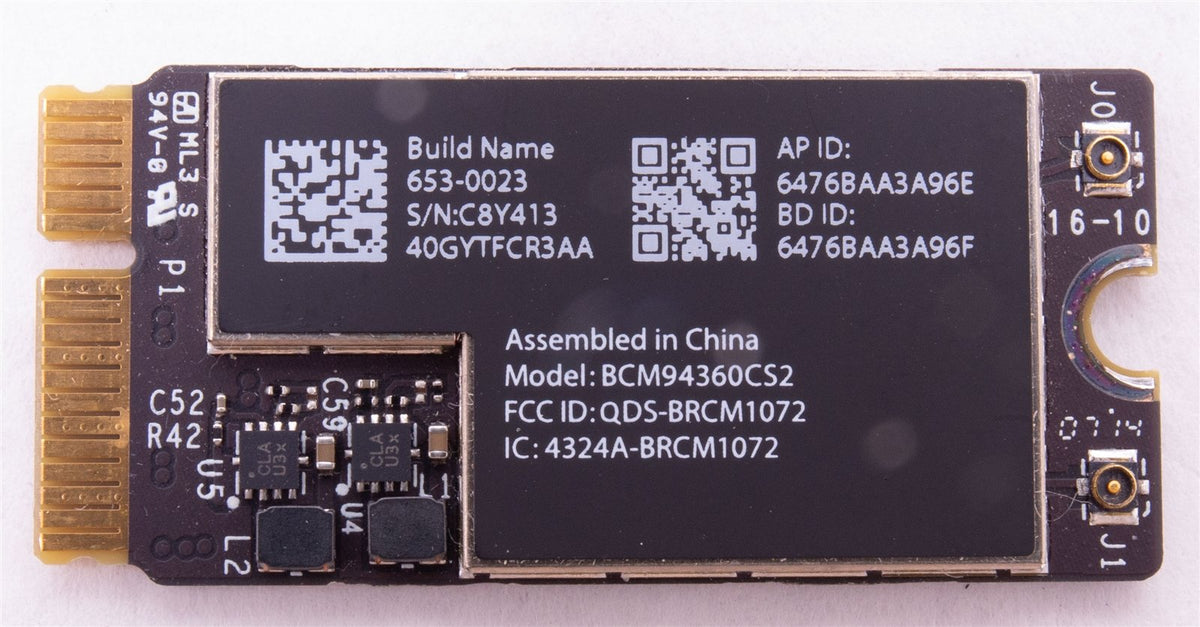 Apple 13" MacBook Air A1466 Mid 2013- BCM94360CS2 653-0023 Bluetooth Card