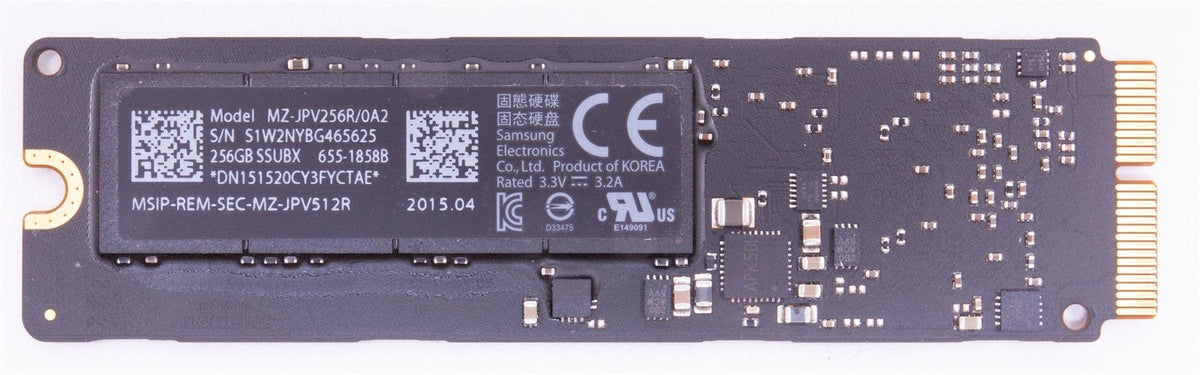 256GB SSD Samsung MZ-JPV256R/0A2 FOR APPLE MACBOOK AIR MID 2013 A1466 655-1858
