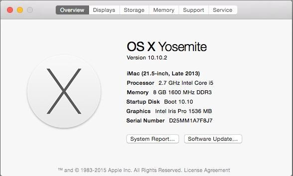 iMac 21.5" A1418 Late 2013 Logic Board 2.7 GHz i5-4570R Iris Pro GPU 820-3588