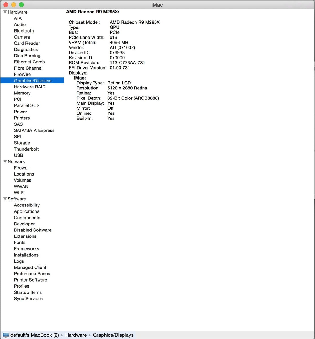 iMac 27" A1419 Late 2014 Logic Board W/ 4 GB AMD Radeon R9 M295X GPU *NO CPU*