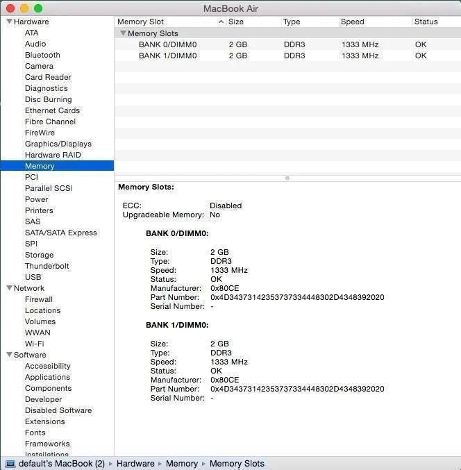 11" MacBook Air Mid 2011 A1370 MC969LL/A Logic Board 1.6Ghz 4GB Ram 820-2855