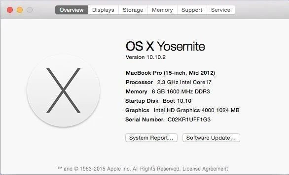 15" MacBook Pro A1286 MD103LL/A Mid 2012 2.3 Ghz I7 Logic Board 820-3330