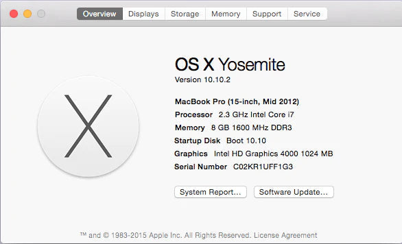 15" MacBook Pro A1286 MD103LL/A Mid 2012 2.3 Ghz I7 Logic Board 820-3330