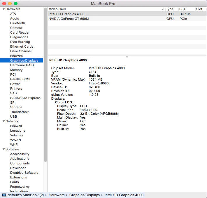 15" MacBook Pro A1286 MD103LL/A Mid 2012 2.3 Ghz I7 Logic Board 820-3330