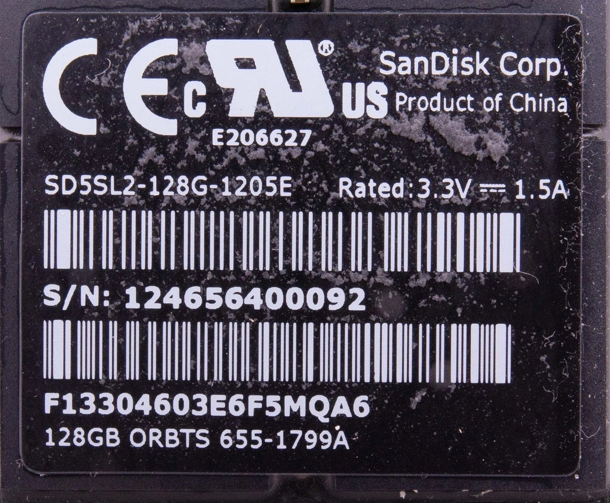 128GB SSD SanDisk SD5SL2-128G-1205E For APPLE MACBOOK Pro Retina 2012 655-1799