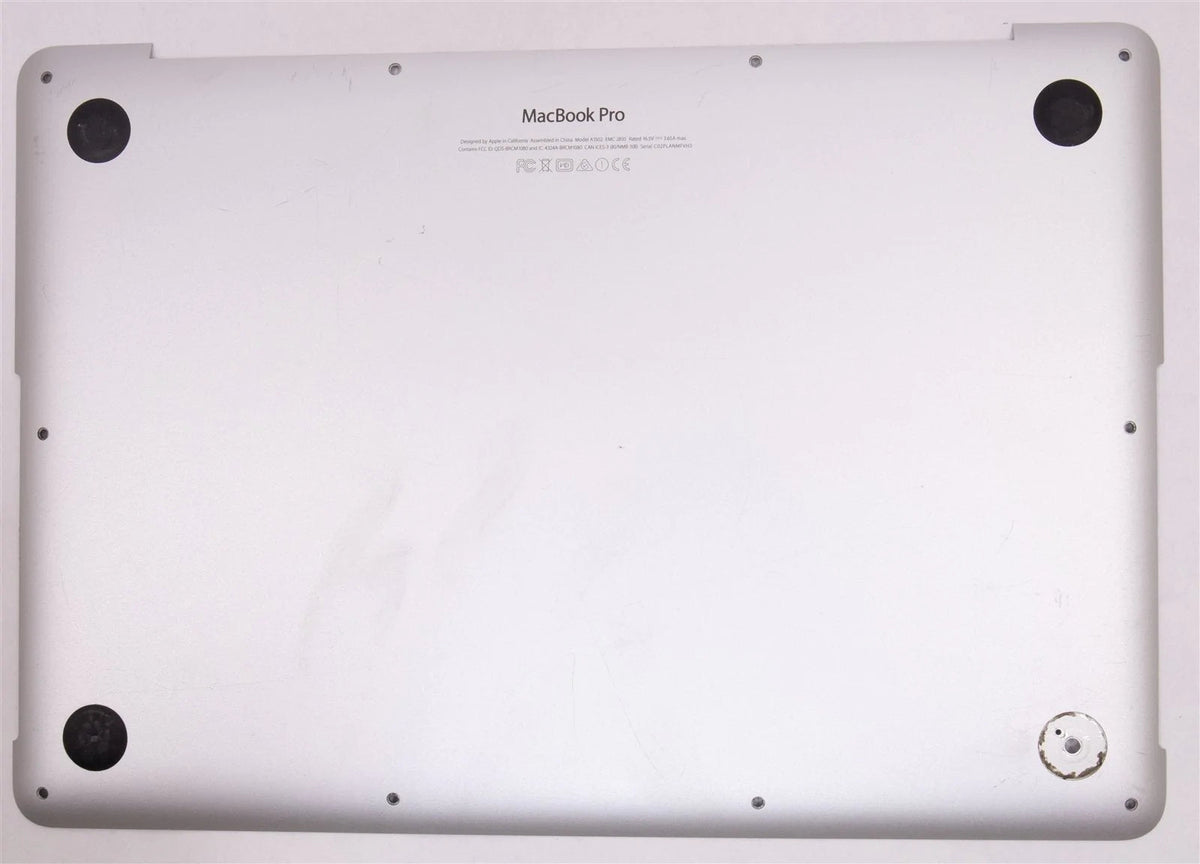 Apple 13" MacBook Pro Retina A1502 Early 2015 - Bottom Cover -Panel Missing Foot