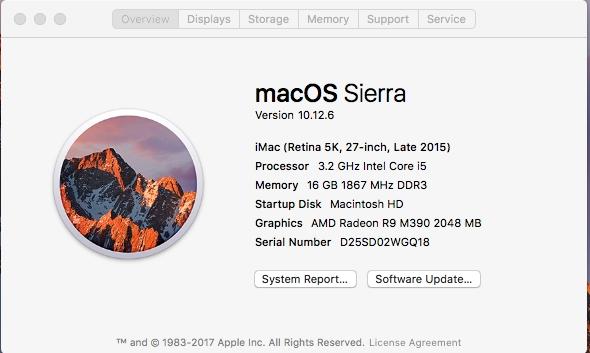 iMac 27" A1419 Late 2015 Logic Board W/ 2GB AMD Radeon R9 M390 GPU *NO CPU*