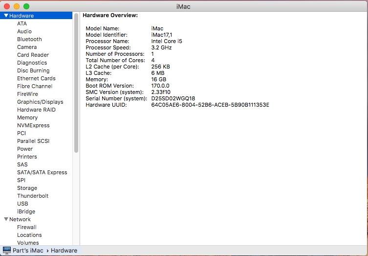 iMac 27" A1419 Late 2015 Logic Board W/ 2GB AMD Radeon R9 M390 GPU *NO CPU*