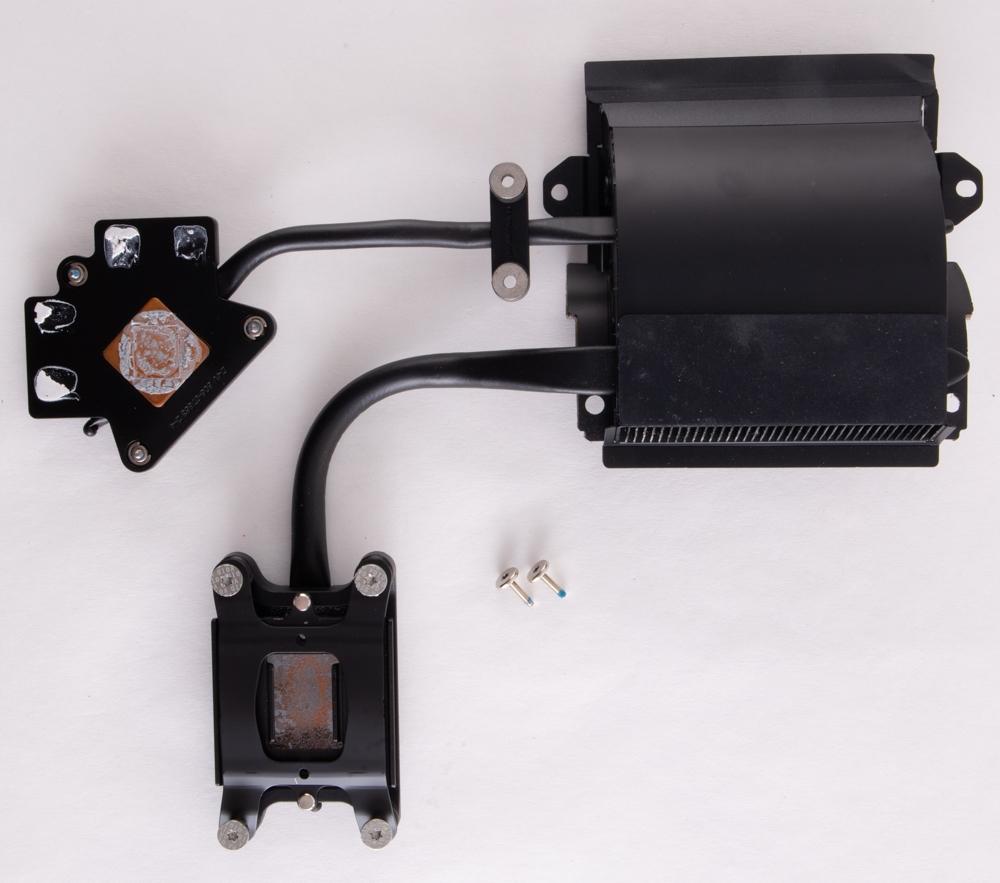 iMac 21.5" A1418 Mid 2017 CPU GPU Combo Heatsink W/ Mounting Brackets & Screws