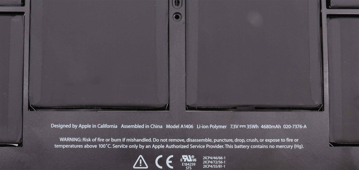 Genuine Apple A1406 Battery for Macbook Air 11&quot; A1370 Mid 2011 400-600 cycles