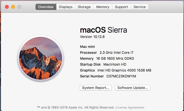 Mac Mini Server A1347 MD398LL/A Late 2012 - Logic Board 2.3 Quad Core I7-3615QM