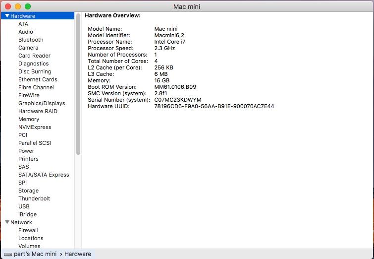 Mac Mini Server A1347 MD398LL/A Late 2012 - Logic Board 2.3 Quad Core I7-3615QM
