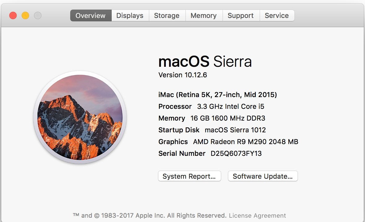 iMac 27" A1419 Mid 2015 Logic Board W/ 2 GB AMD Radeon R9 M290 GPU *NO CPU*