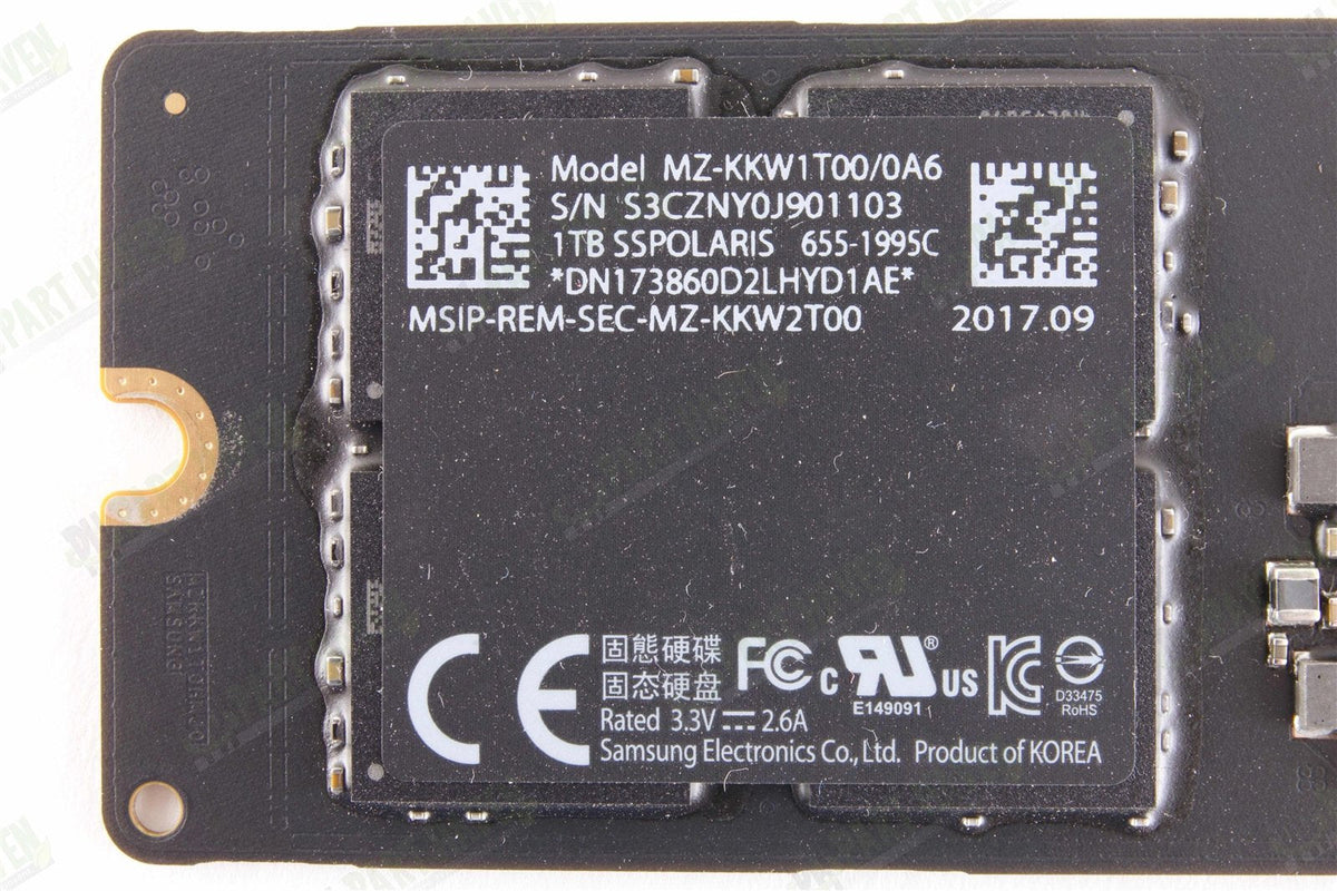 1 TB SSD Apple OEM Samsung- APPLE iMac Mid 2017 655-1995 MZ-KKW1T00/0A6