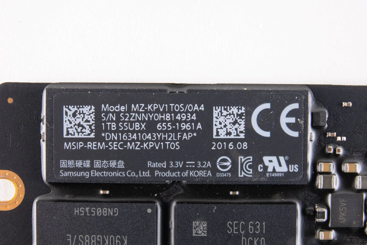 1 TB SSD Apple OEM Samsung- APPLE iMac Mid 2017 655-1961 MZ-KPV2T0S/0A4