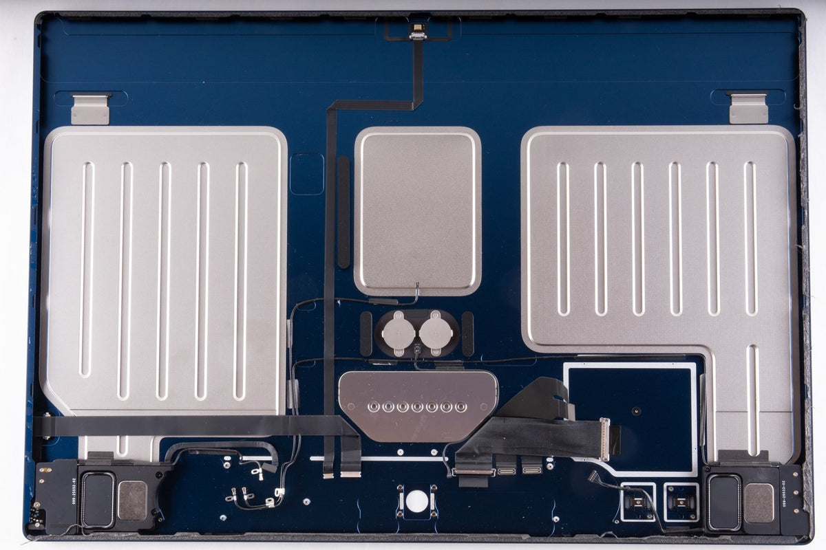 Blue iMac 24&quot; A2438 2021 Case Back Rear Housing Power Button Speakers 4 Ports