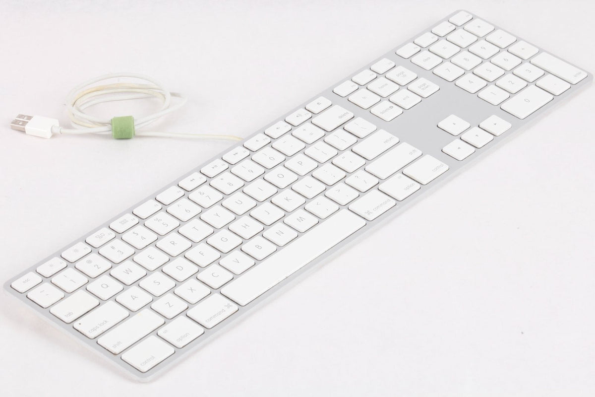 Genuine Apple A1243 Aluminum USB Keyboard W/Numeric Keypad ||R2/ready for resale