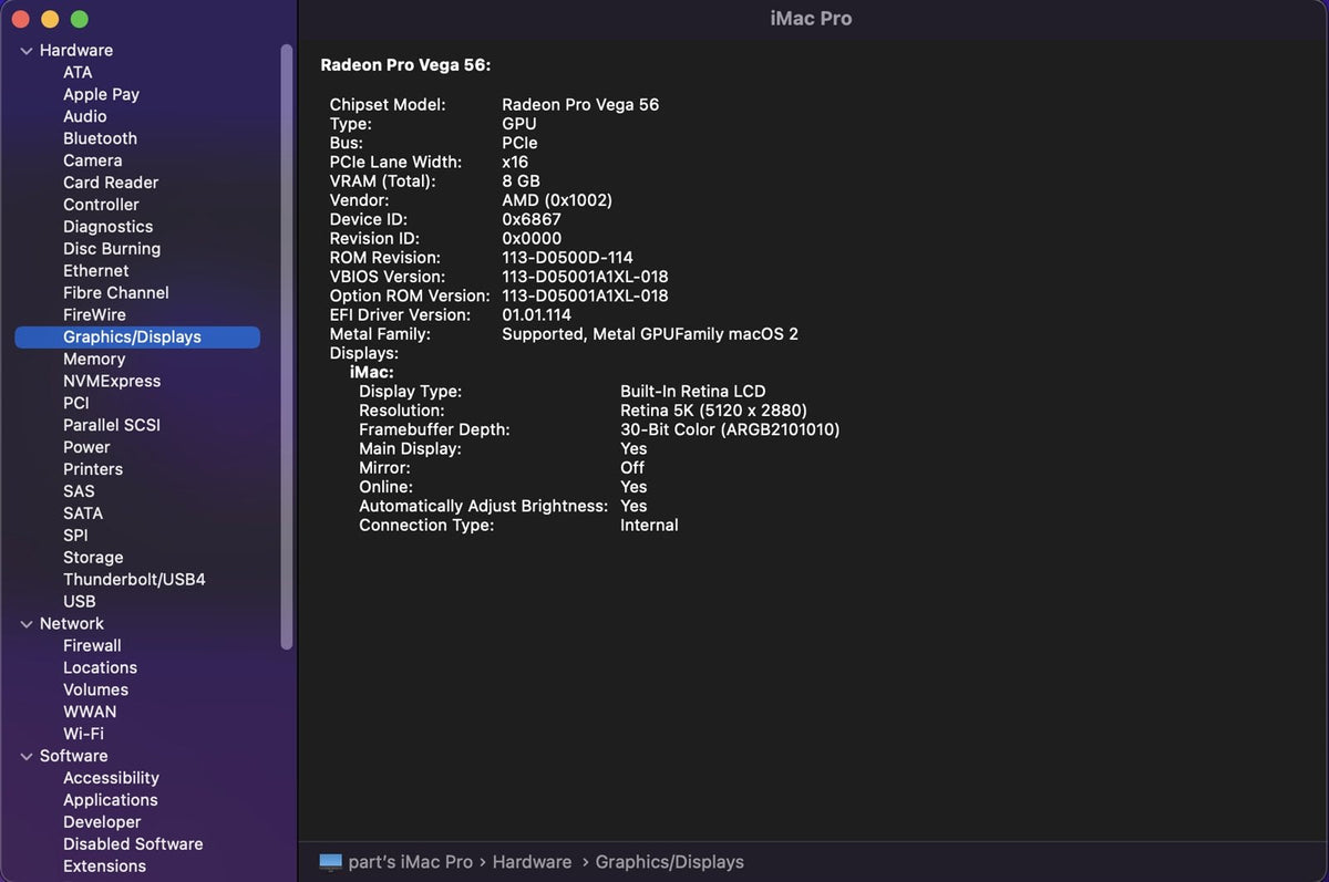 Retina 5K iMac Pro 27&quot; A1862 2017 Logic Board W/ AMD Radeon Pro Vega 56 *NO CPU*