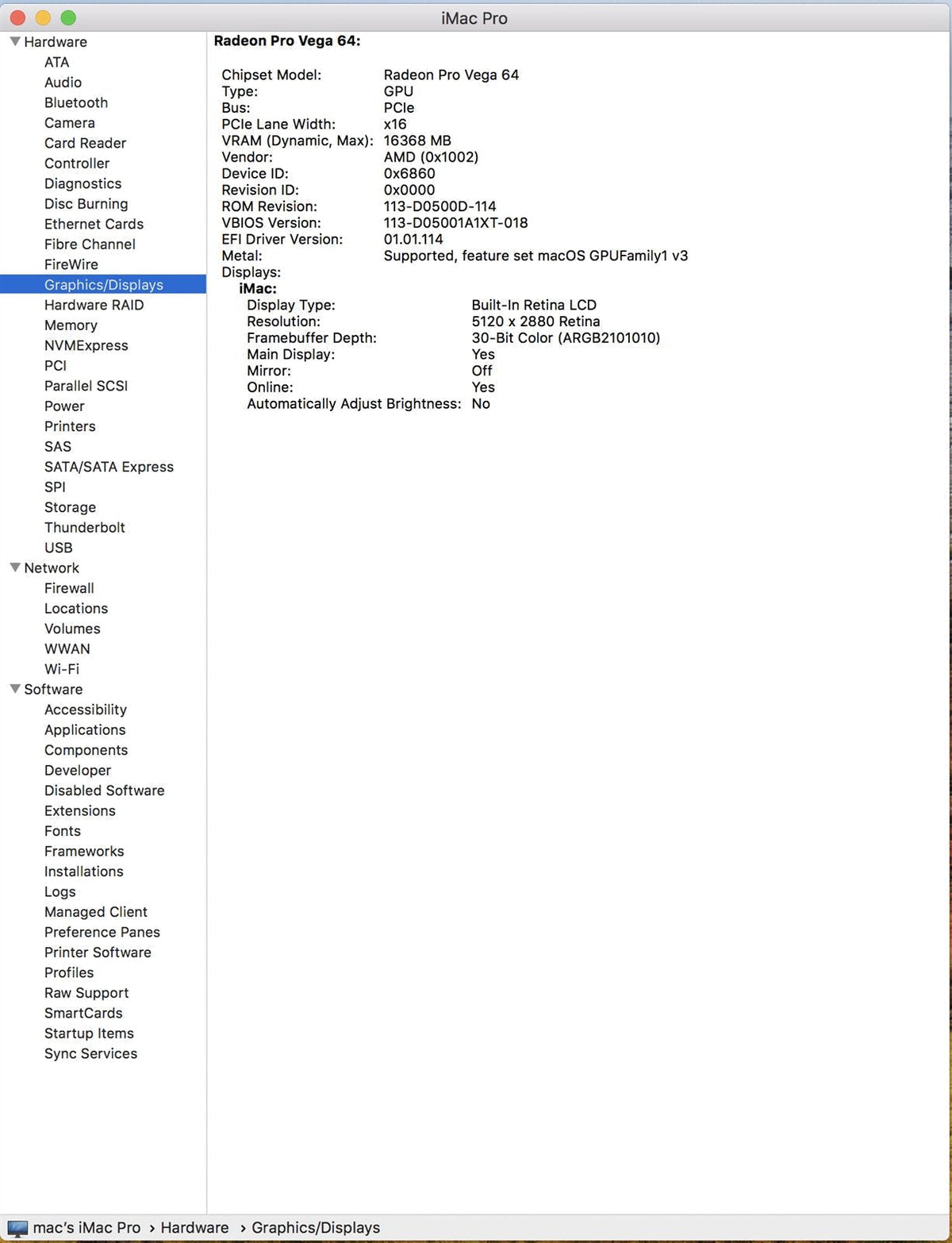 Retina 5K iMac Pro 27" A1862 2017 Logic Board W/ AMD Radeon Pro Vega 64*NO CPU*