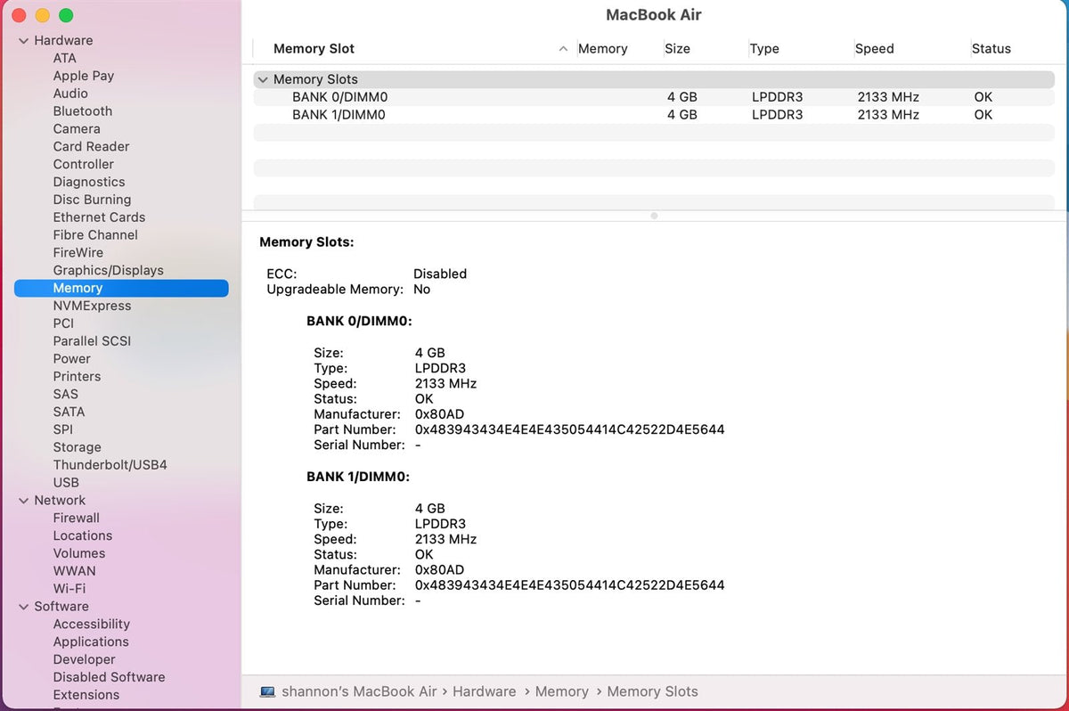 13" MacBook Air Late 2018 A1932 Logic Board i5 1.6Ghz 8GB 256GB +Touch ID Sensor