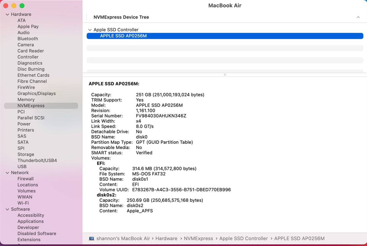 13" MacBook Air Late 2018 A1932 Logic Board i5 1.6Ghz 8GB 256GB +Touch ID Sensor