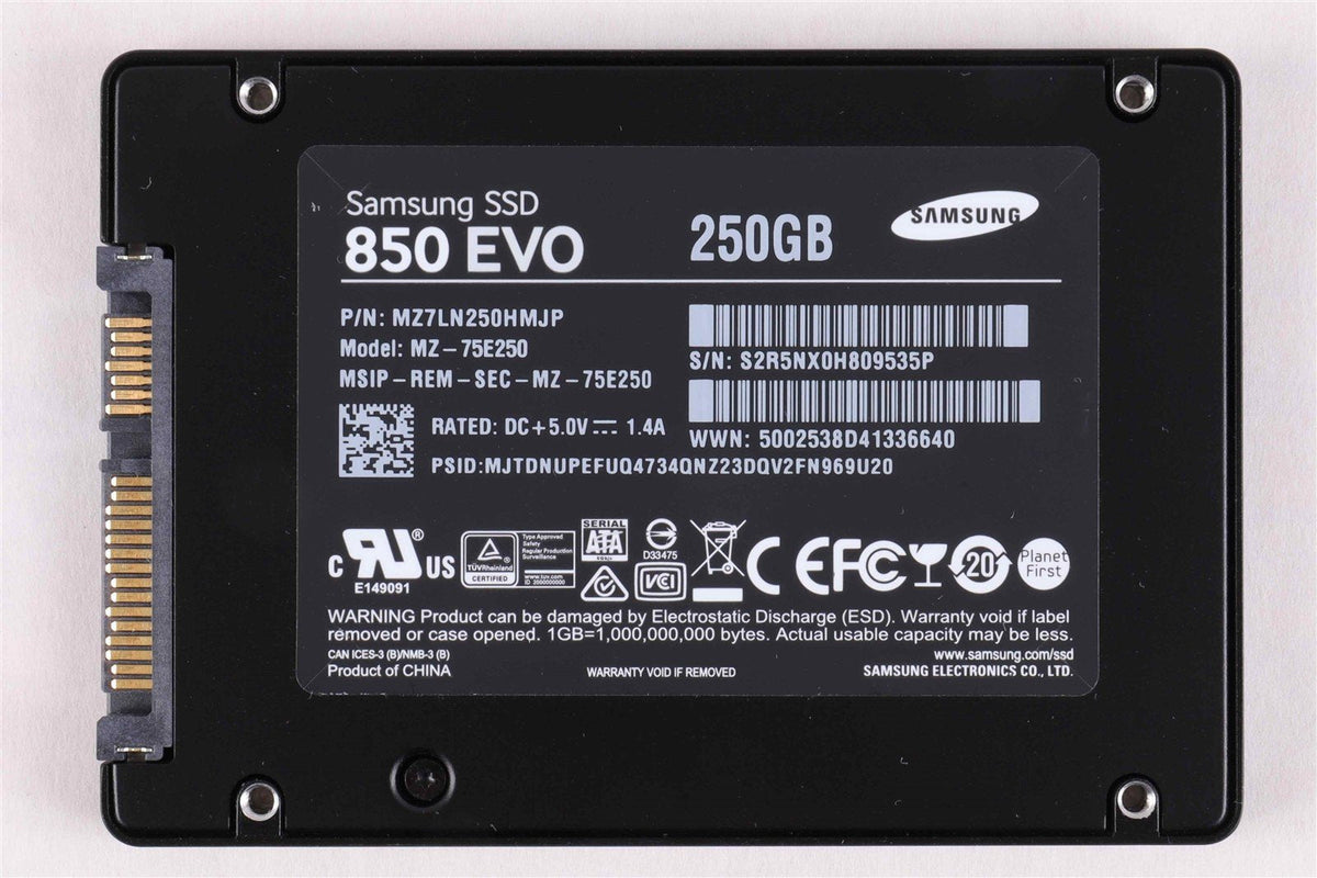 Samsung 850 EVO 250GB SATA 2.5 Inch SSD Drive Formatted For Apple Mac OSX