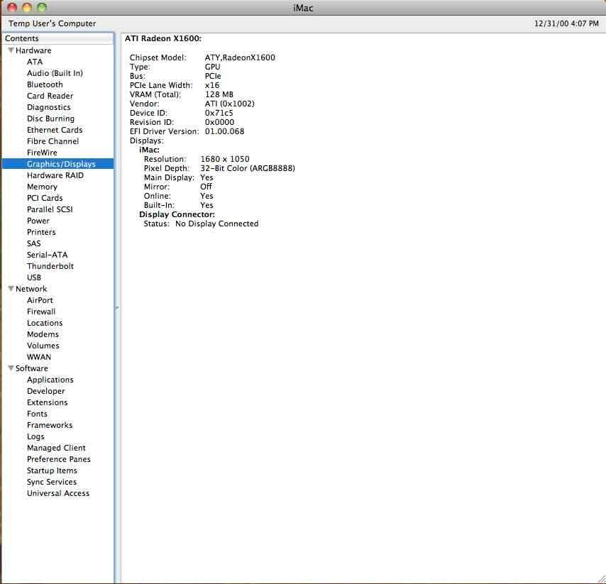 Apple iMac 20" A1174 MA200LL/A 2 GHz Early 2006 Logic Board 820-1888 (no CPU)