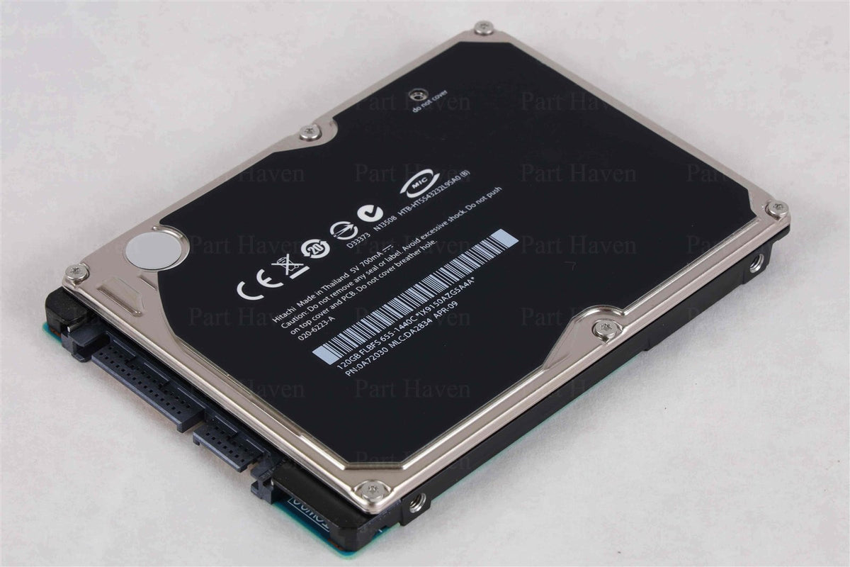 Apple OEM Hitachi 2.5&quot; 9.5mm Hard Drive 120 GB 5400 RPM 655-1440 HTS543232L9SA0