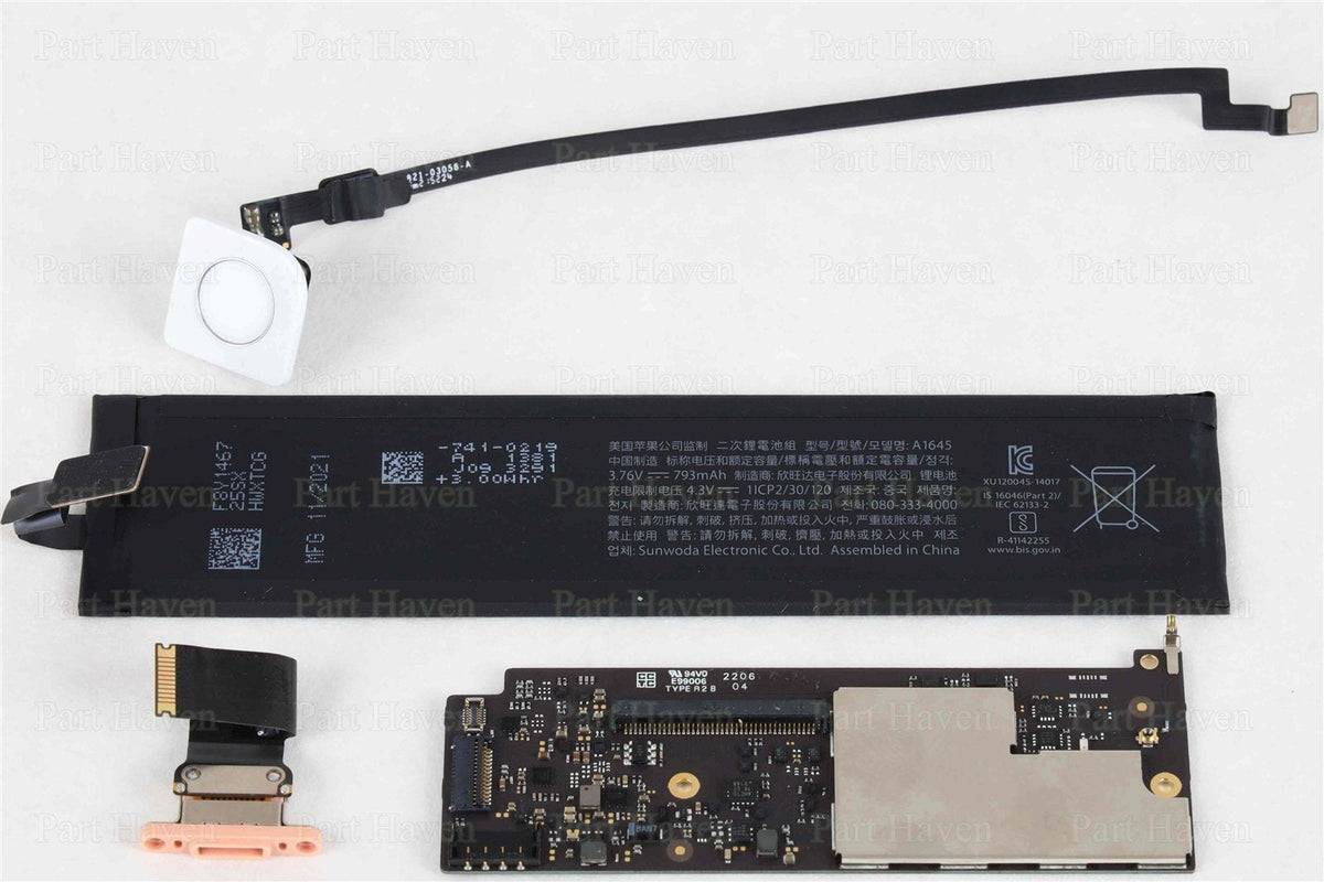 Magic Keyboard || Touch ID Sensor || Control Board || Lighting port || Battery