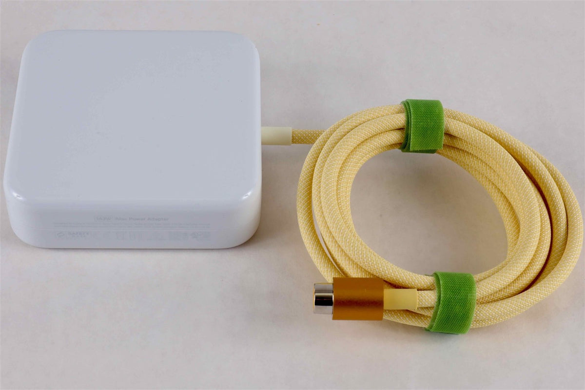 Genuine Apple iMac 24&quot; M1 Power Adapter W/ Ethernet || Yellow || A2290