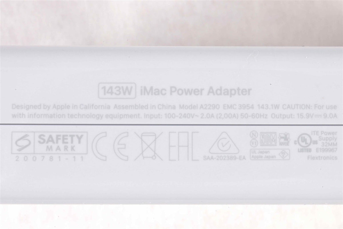 Genuine Apple iMac 24" M4 M3 M1 Power Adapter W/ Ethernet || Orange || A2290