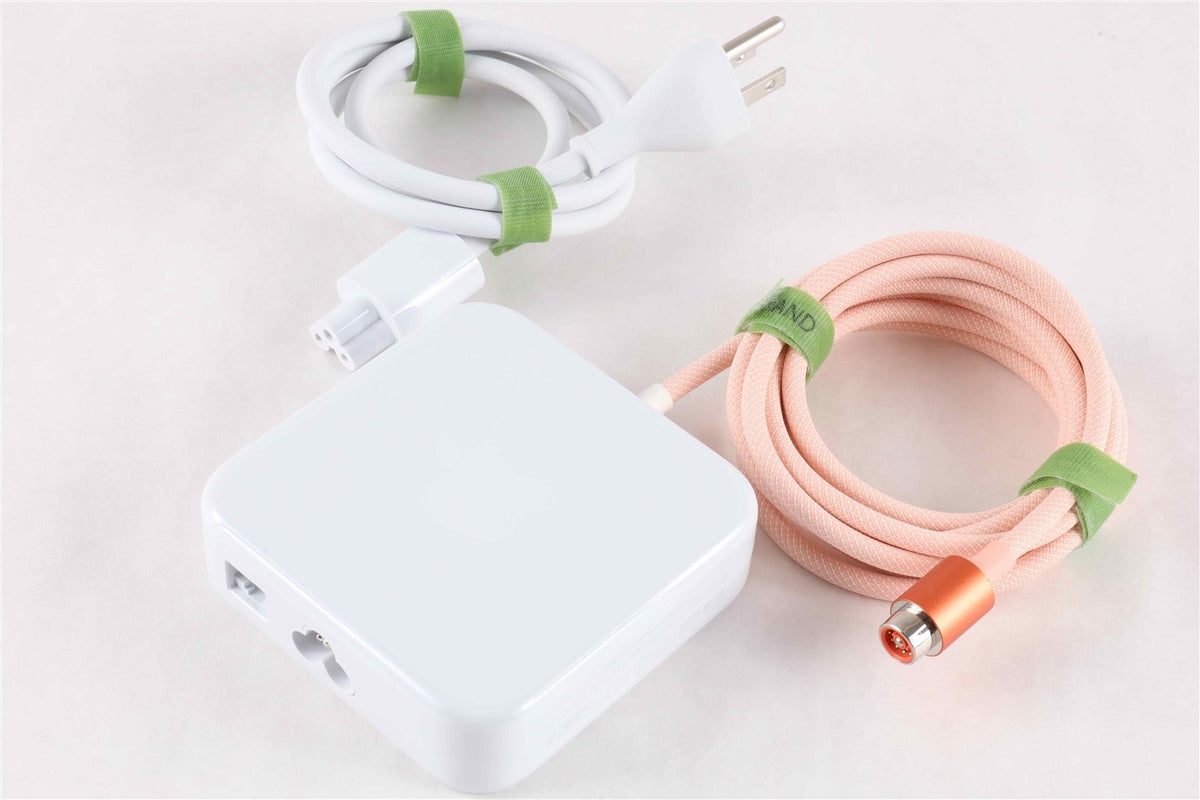Genuine Apple iMac 24&quot; M4 M3 M1 Power Adapter W/ Ethernet || Orange || A2290