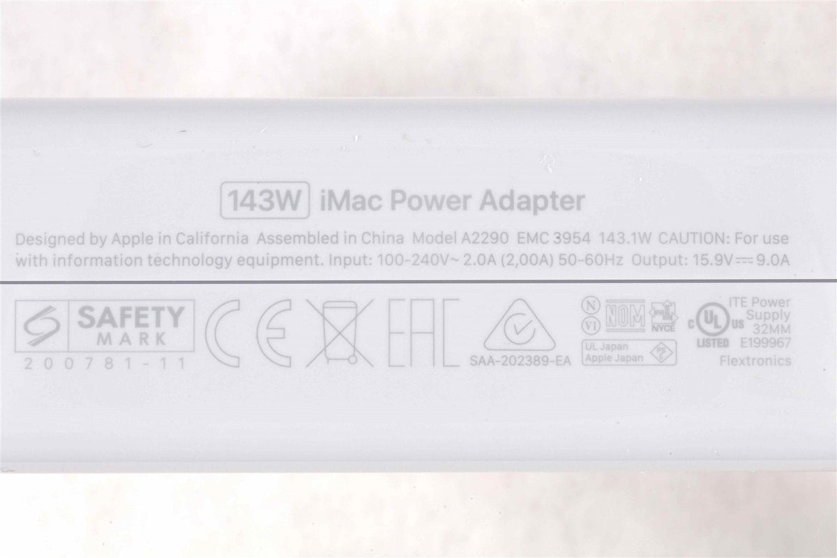 Genuine Apple iMac 24" M1 Power Adapter W/ Ethernet || Green || A2290