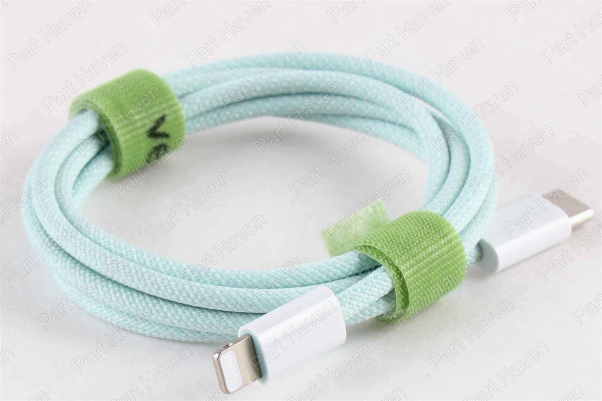 Apple Desk Set In Green || Magic Keyboard W/Touch ID Magic Mouse & Braided Cable