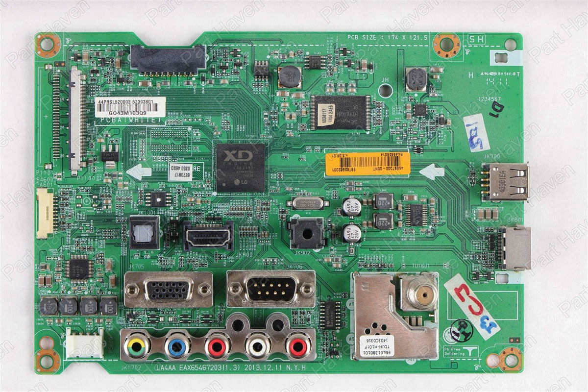 LG TV 47LY340C || Main Control Board || EAX65467203 44PRSL52002 EBT62962001