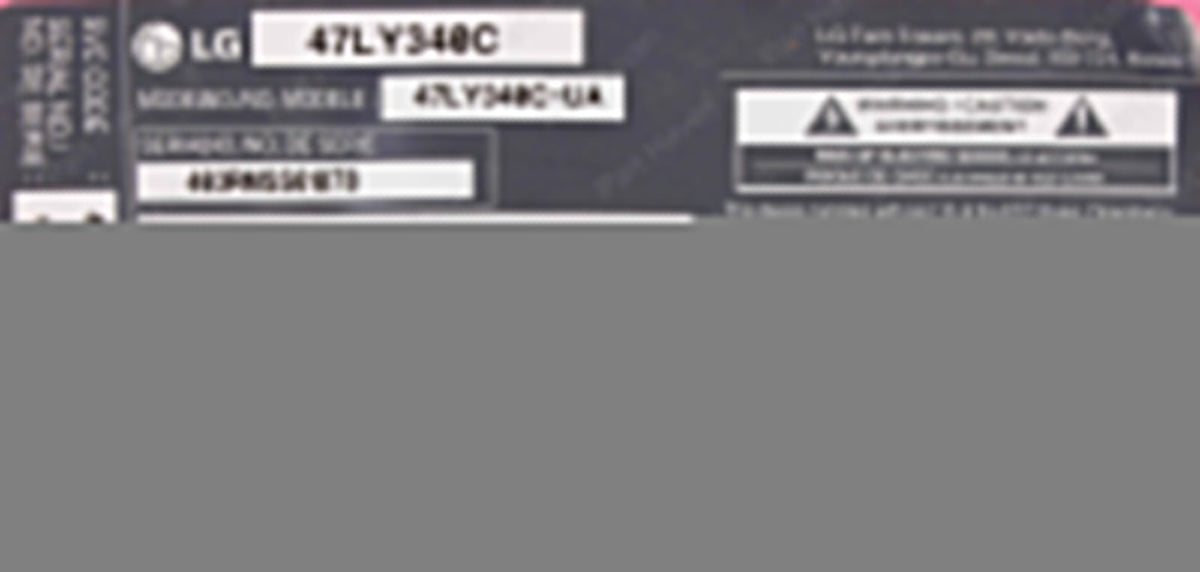 LG TV 47LY340C || TV IR Sensor P-Jog Switch Power Button || JAC-02V0 LB5600