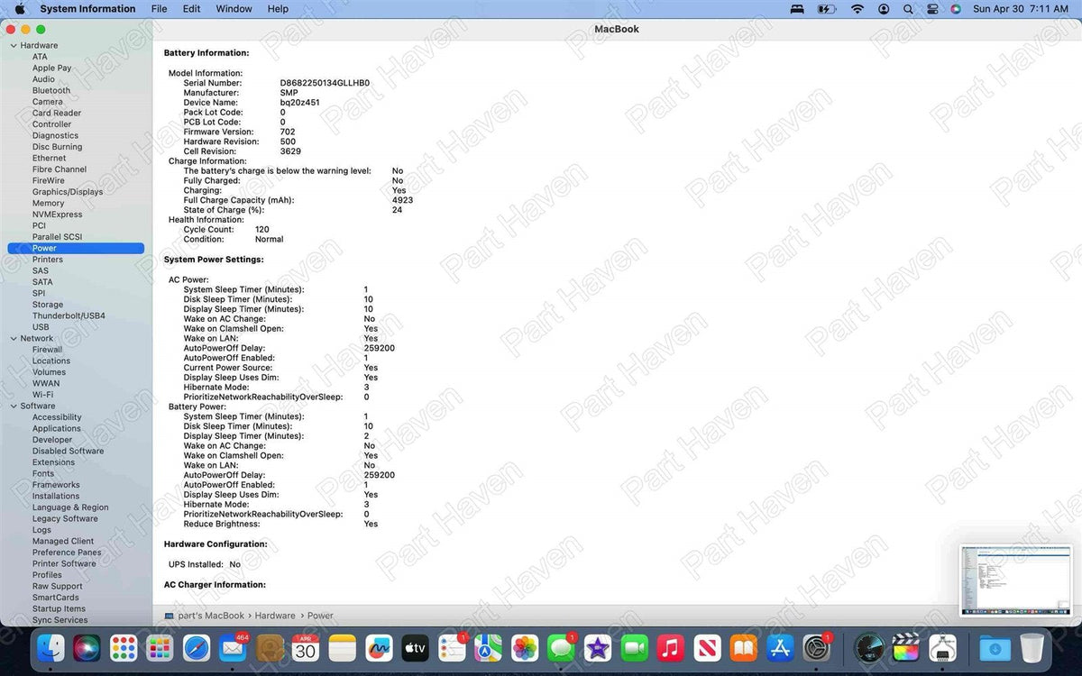 Bottom Case Battery || 12" MacBook Mid 2017 A1534 || 100-200 Cycles|| Space Gray