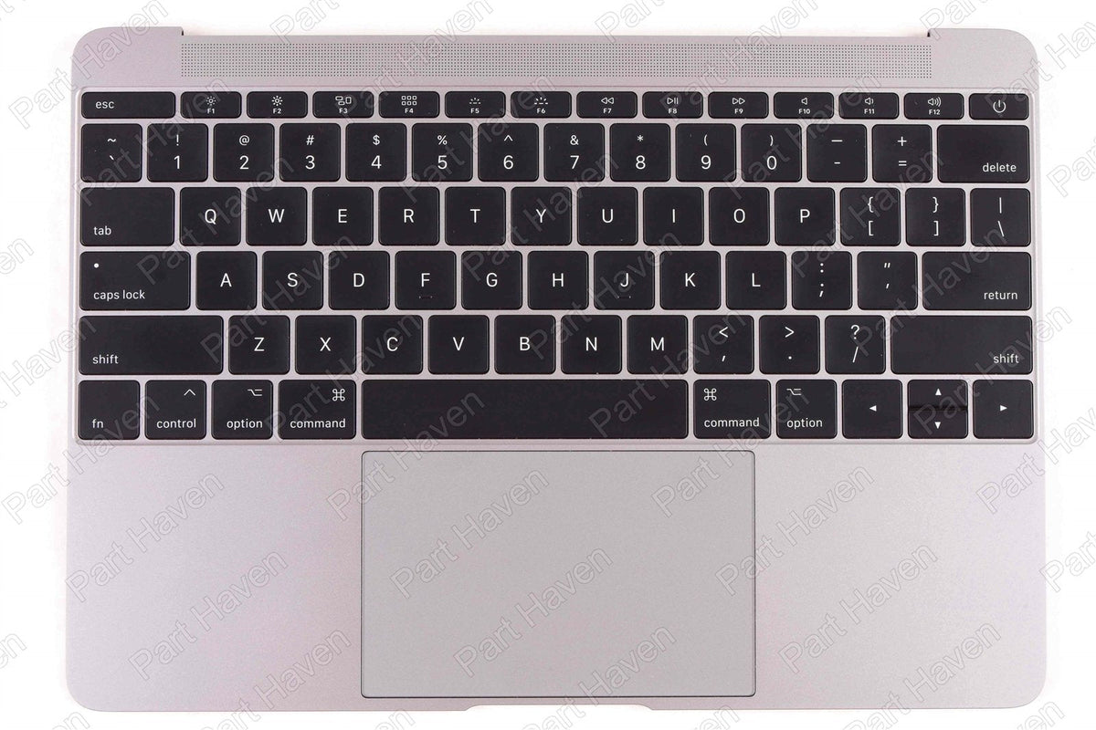 Top Case Keyboard Track Pad || 12" MacBook Mid 2017 A1534 || Space Gray