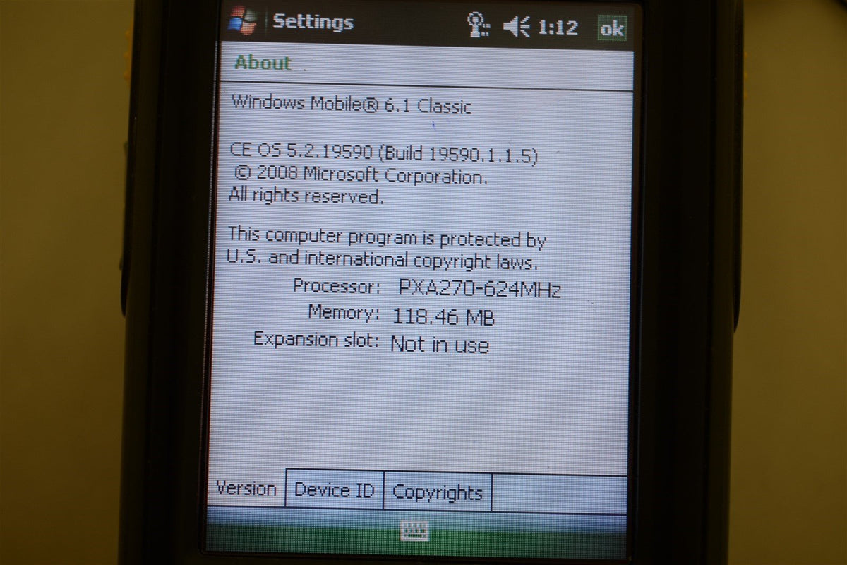Lot of 3- Motorola MC70 Mobile 1D Barcode Scanner || Six Batteries || One Cradle