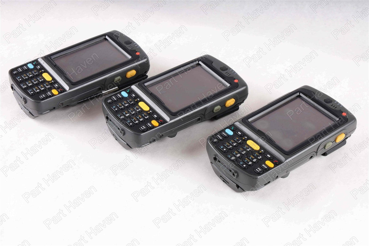 Lot of 3- Motorola MC70 Mobile 1D Barcode Scanner || Six Batteries || One Cradle