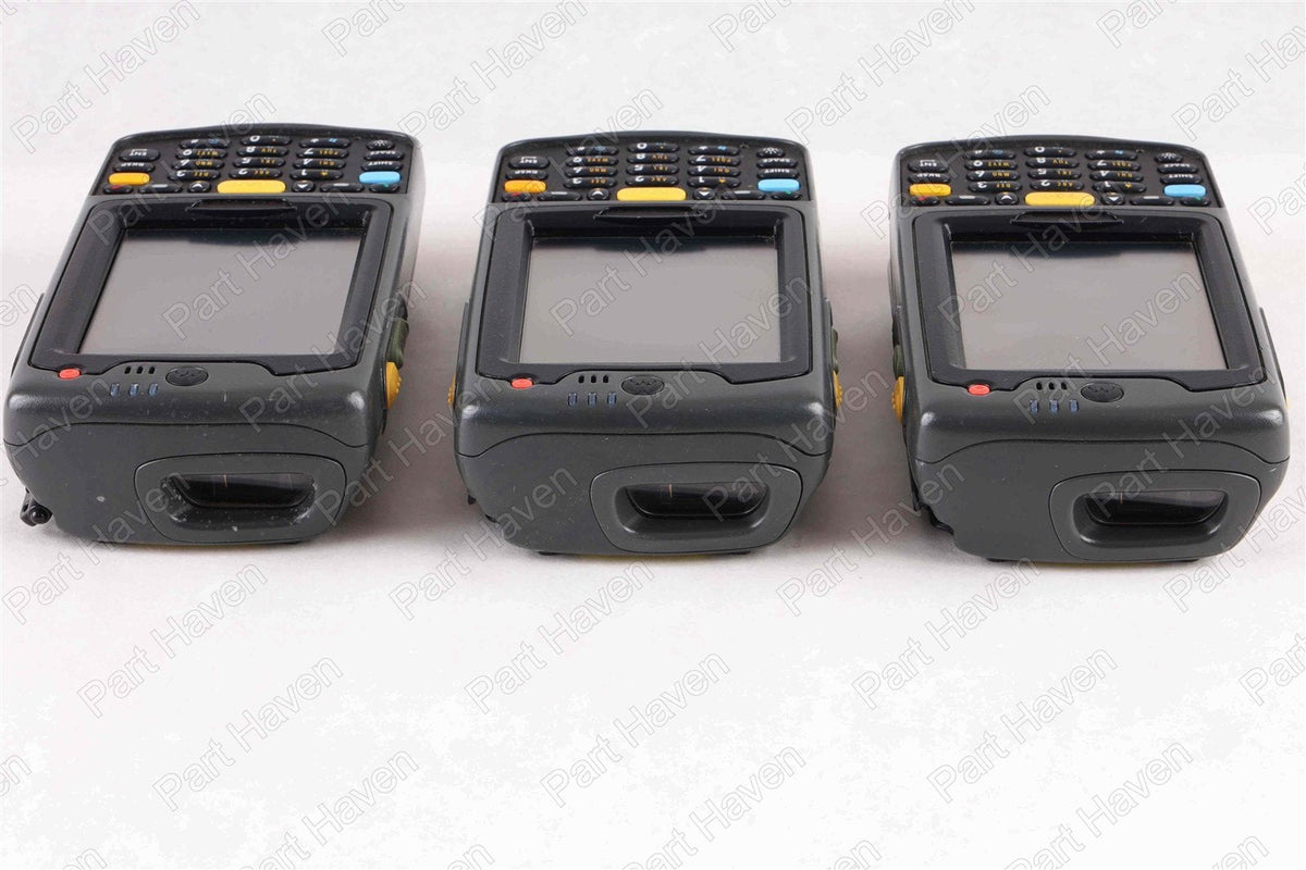 Lot of 3- Motorola MC70 Mobile 1D Barcode Scanner || Six Batteries || One Cradle
