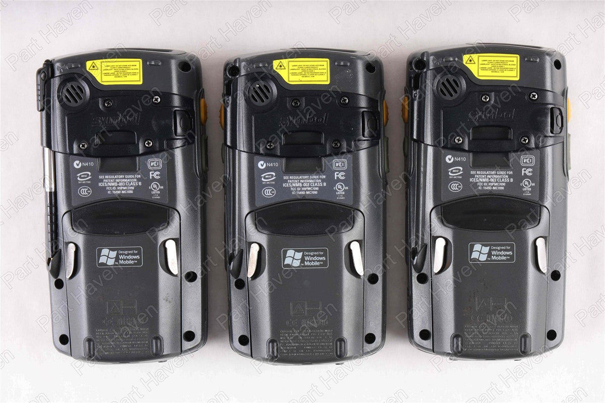 Lot of 3- Motorola MC70 Mobile 1D Barcode Scanner || Six Batteries || One Cradle