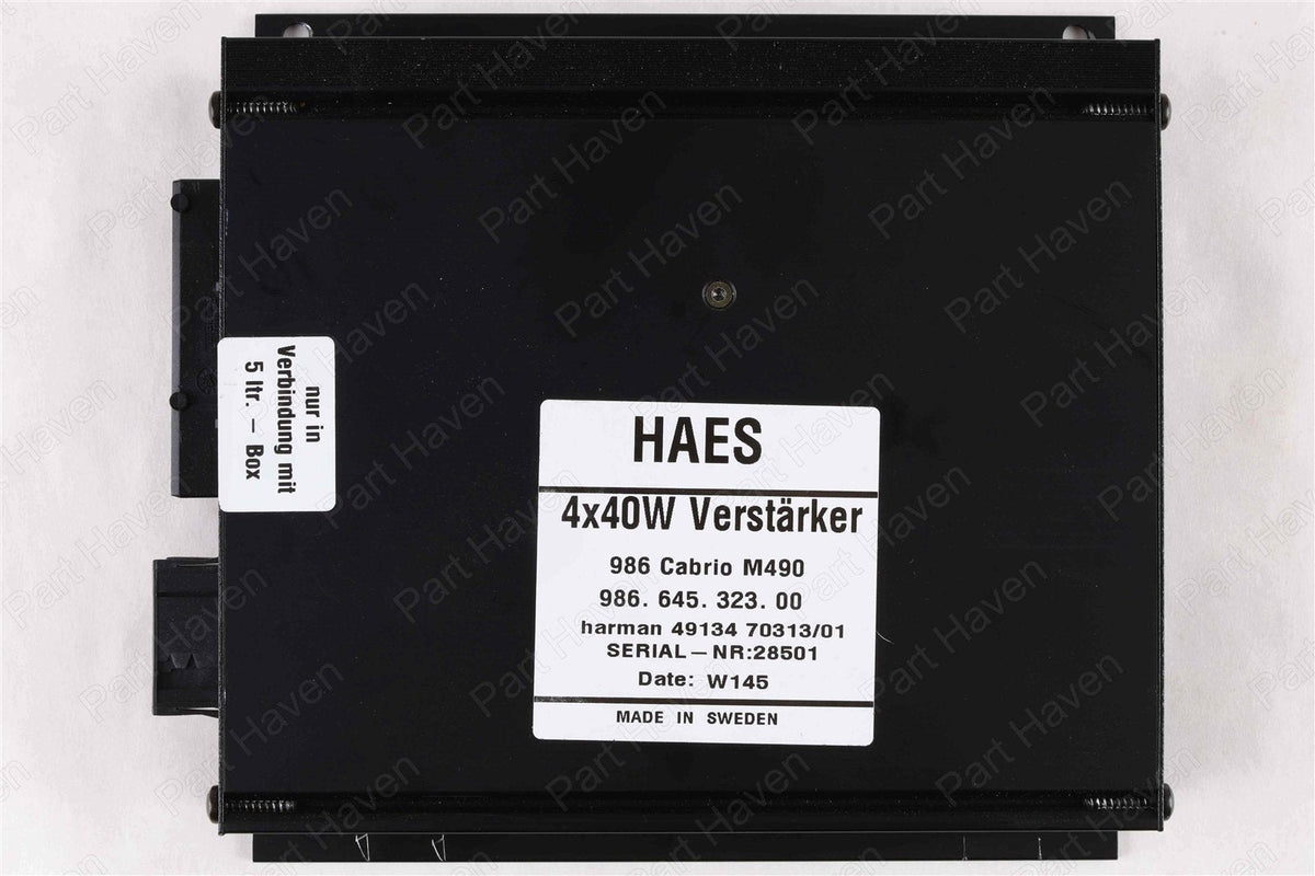 Haes Amplifier || 2002 Porsche Boxster 986 || 4 x 40W || Harman 49134 70313/01