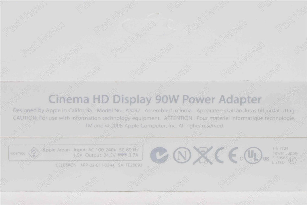 Apple Cinema Display Power Adapter || For 20&quot; &amp; 23&quot; Display || A1097 || 90 Watt