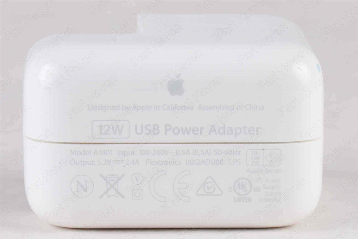 Genuine Apple Power Adapter || 12 Watt || USB Type A || A1401