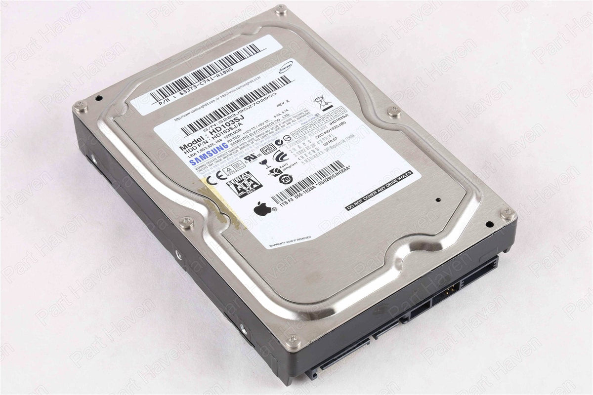 Apple OEM Samsung Spinpoint 1TB 7200 RPM 3.5" SATA Hard Drive HD103SJ 655-1628