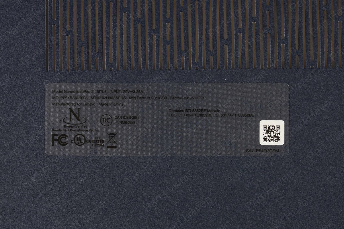 Bottom Case Cover Foot -15.6" Lenovo IdeaPad 3 15ITL6 - Blue