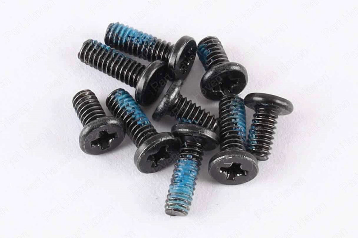 Set of 9 - Bottom Case Screws -15.6" Lenovo IdeaPad 3 15ITL6 - Black