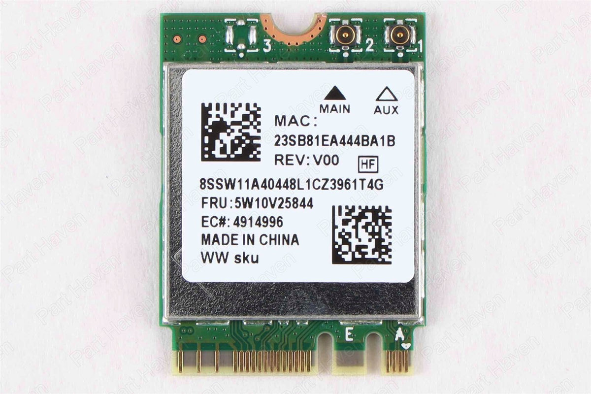 REALTEK RTL8852BE WIFI 6 Card W/ BLUETOOTH 5.0 || M.2 2230 || PCI-E || 802.11AX
